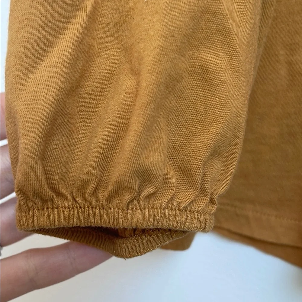 Girls Brown Ruffle Top - Picture 4 of 5
